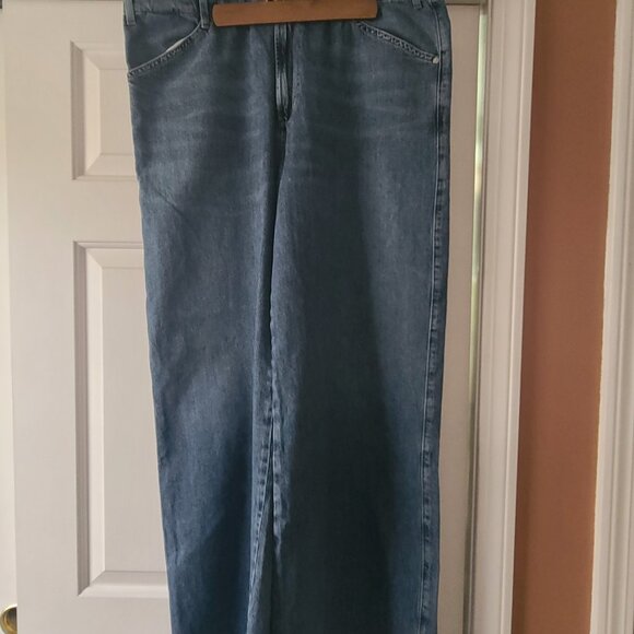 Citizens Of Humanity Blue Wide Leg Jeans Paloma Trouser - Picture 9 of 9